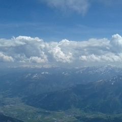 Flugwegposition um 11:45:31: Aufgenommen in der Nähe von Niedernsill, 5722, Österreich in 3206 Meter